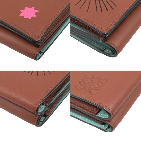 Loewe x Studio Ghibli Totoro Makkurokurosuke Brown Trifold Wallet - Picture 3 of 9